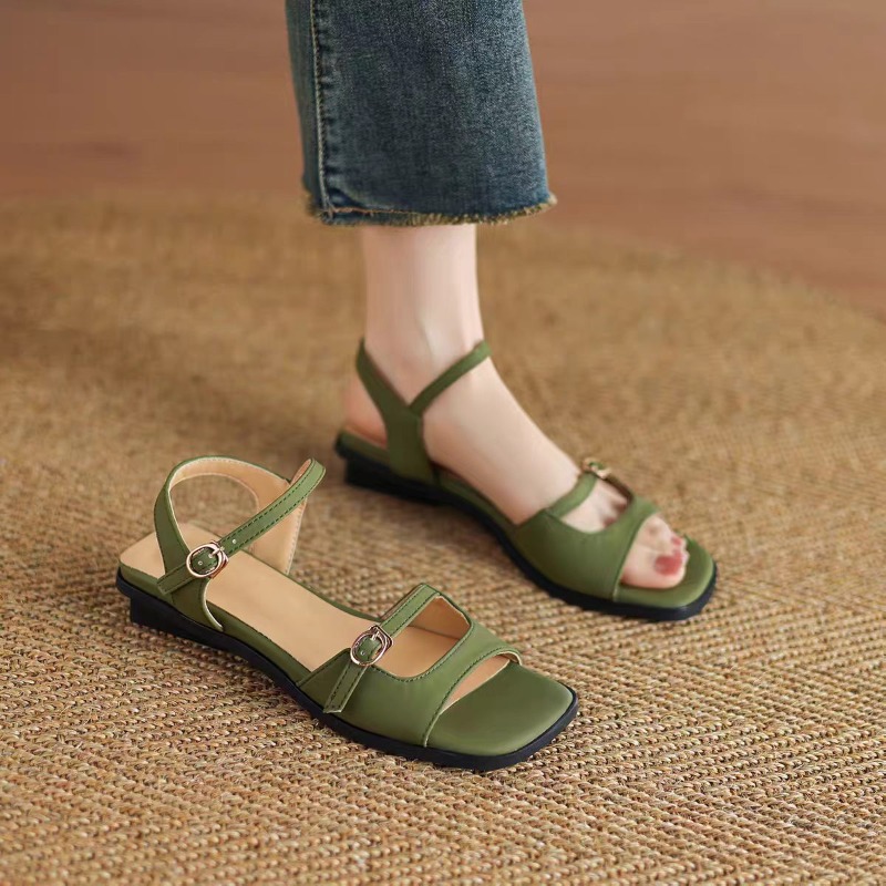 Sandals - 2026 Französische Vintage-Mode Vielseitige Offene Zehenriemen-Sandalen