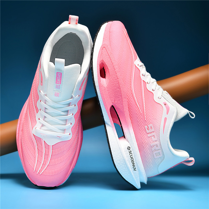 Neue Damen-Laufschuhe, atmungs – Carbon Plate Marathon Racing Shoes Bewertung und Preis