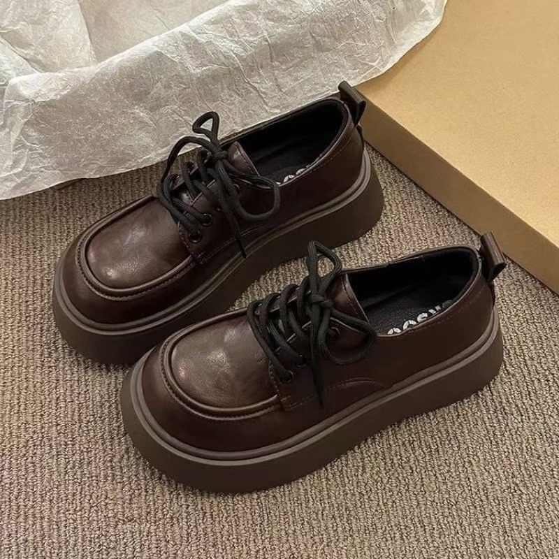 Damen Vintage Braune Schnür-Pl – Heels Bewertung und Preis