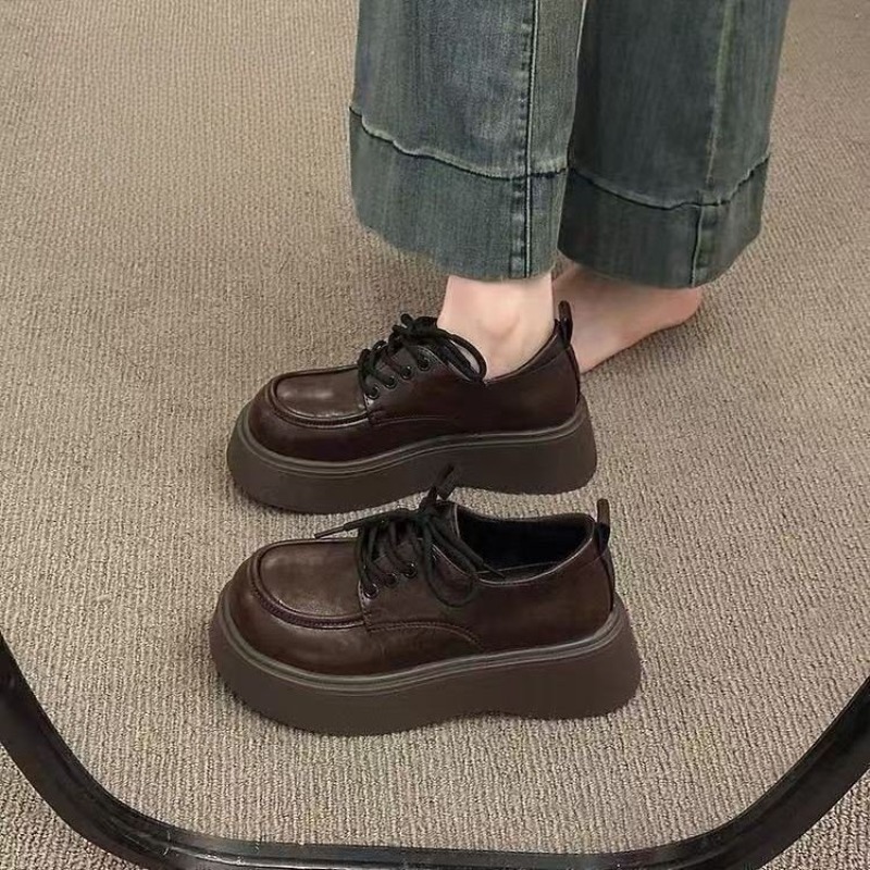 Damen Vintage Braune Schnür-Pl – Heels Bewertung und Preis