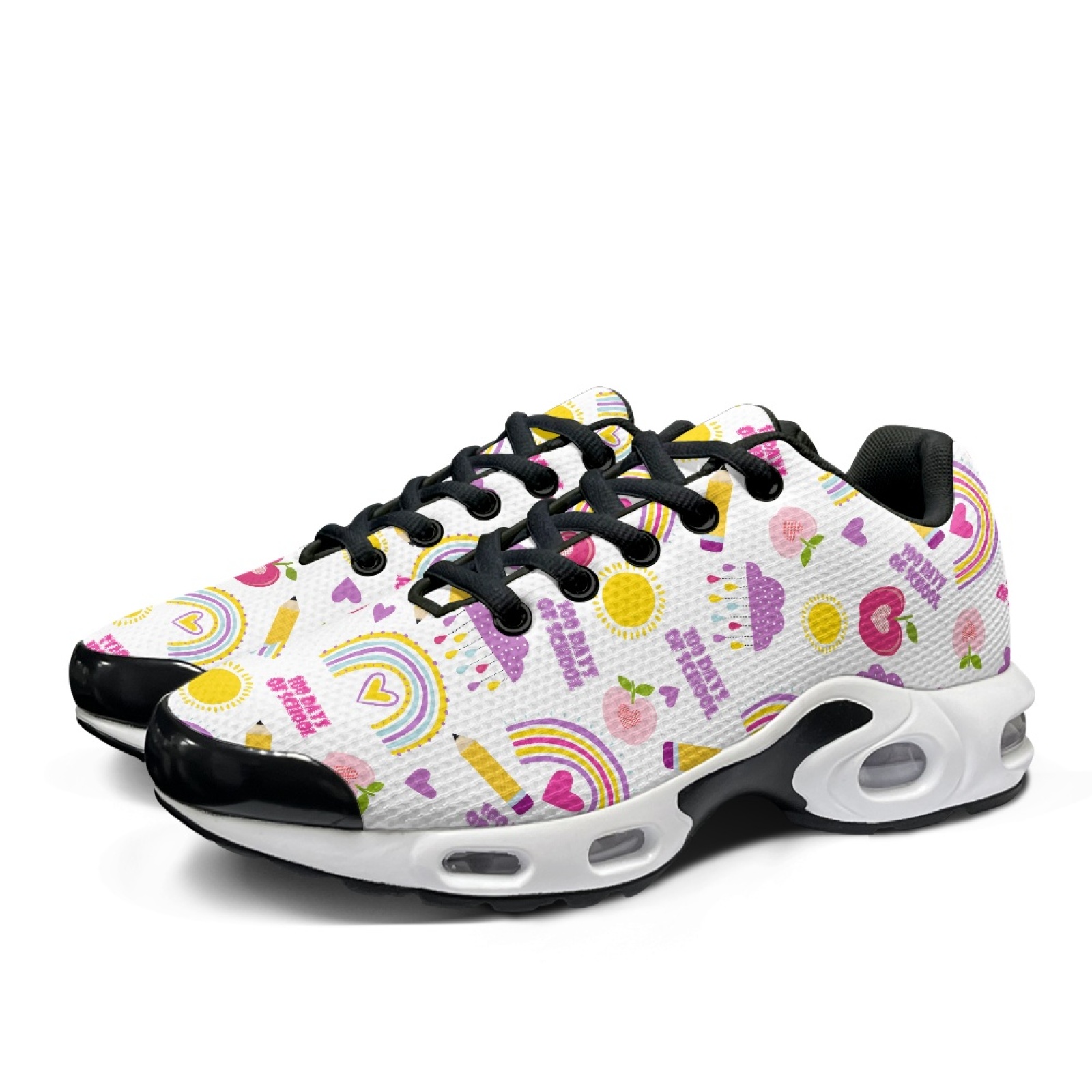 PENSTROLL Regenbogen-Schulschu – Knit Fabric Lace Up Sneakers Bewertung und Preis